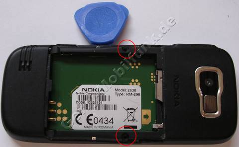 Schrauben, Akkufach Nokia 2630