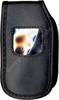Ledertasche schwarz mit Gürtelclip Samsung Q200