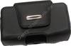 Ledertasche schwarz quer für SonyEricsson Z600 Hardbox Premium Quertasche