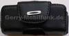 Ledertasche schwarz quer für SonyEricsson V640i Quertasche aus Leder mit Gürtelclip und zusätzlicher Sicherungsschlaufe
