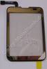 Displayscheibe gold, Touchpanel Nokia C3-01 ( Touch and Type ) original aktive Scheibe der Oberschale, Bedienfeld