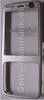 Oberschale grau Nokia N73 A-Cover grey, silber incl. Displayscheibe, Glas, Fenster