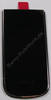 Oberschale schwarz Nokia 3710 fold original A-Cover black, Displayscheibe, Displayfenster