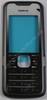 Oberschale schwarz Nokia 7210 Supernova original, A-Cover latin black mit Displayscheibe ( dunkelgrau )