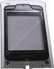 Unterschale Klappe Original Nokia N90 schwarz, Pearl Black große Displayscheibe mit Tasten, Magnet und Lautpsrecherdichtung