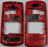 Unterschale, Gehäuseträger rot Nokia Asha 303 original B-Cover red mit Simkartenhalter, Kamerascheibe, Akkufach-Verschluß