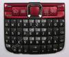 QWERTZ Tastenmatte rot Nokia E63, Tastatur ruby red deutsche Belegung
