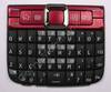 QWERTY Tastenmatte rot Nokia E63, Tastatur ruby red englische Belegung