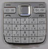 Tastenmatte weiss Nokia E55 original Tastatur white aluminium