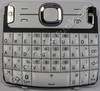 Tastenmatte weiß QWERTZ Nokia Asha 201 original Tastatur white deutsche Tastaturbelegung