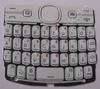 Tastenmatte weiss Nokia Asha 205 original Tastatur white
