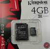 Samsung X800 TransFlash Speicherkarte 4GB Kingston mit Adapter zur normalen SD-Karte, micro SD