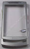 Oberschale silber Samsung GT I8320 original A-Cover mit Seitentasten und Menütasten, Lautstärketaste, Kamerataste, Zoomtaste, Ein/Aus Taste, silver (Vodafone 360 H1)