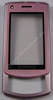 Oberschale pink mit Displayscheibe Samsung GT-S7350 Front Cover mit Fenster soft pink