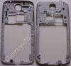 Gehäuserahmen weiss Samsung i9500 Galaxy S4 Backcover, Unterschale white incl. Seitentasten, Mikrofongummi,