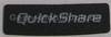 Label Quick Share schwarz SonyEricsson K750i Quickshare