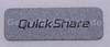 Quickshare Label silber SonyEricsson Z520i