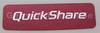 Label Quick Share rot SonyEricsson K750i Quickshare