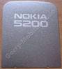 Deko Schieber silber Original Nokia 5200 Abdeckung hinter Schieber