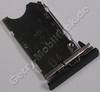 Simkarten Halter dunkelgrau Nokia X7-00 original gun metal Einschub der Sim mit Abdeckung schwarz