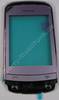 Oberschale mit Displayscheibe lila Nokia C2-06 original A-Cover Lilac mit Touchpanel, Lautsprecher, Displayglas