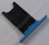 Simkarten Halter cyan Nokia Lumia 800 original Sim Door blau