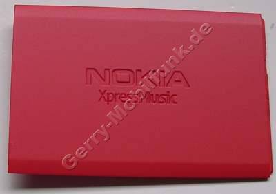 Akkufachdeckel rot Nokia 5700 original Batteriefachdeckel