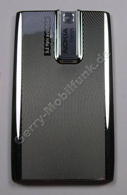 Akkufachdeckel Nokia E66 white steel original Batteriefach Cover weiss