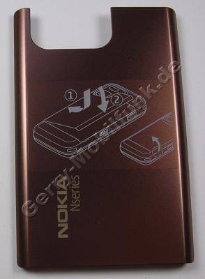 Akkufachdeckel garnet alu Nokia N97 Mini original Batteriefachdeckel black