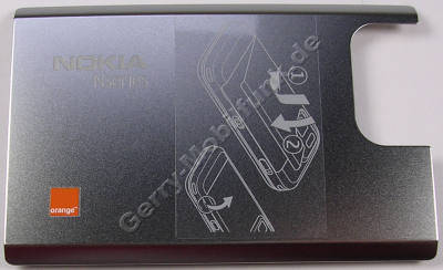 Akkufachdeckel weiss orange Nokia N97 Mini original Batteriefachdeckel white orange