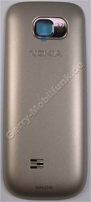 Akkufachdeckel silber Nokia C2-01 original C-Cover warm silver, Batteriefachdeckel