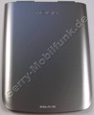 Akkufachdeckel silber Nokia E6-00 original Batteriefachdeckel B-Cover silver auch fr das weisse Gert ( white )