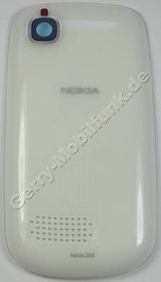 Akkufachdeckel weiss Nokia Asha 200 original C-Cover Batteriefachdeckel, Akkudeckel white