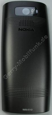 Akkufach silber Nokia X2-02 original Batteriefachdeckel, B-Cover, Akkudeckel dark silver, schwarz, black für das silberne Gerät Akkufach silber Nokia X2-02 original Batteriefachdeckel, B-Cover, Akkudeckel dark silver, schwarz, black für das silberne Gerät