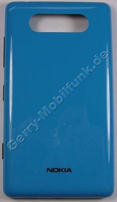 Akkufachdeckel blau Nokia Lumia 820 B-Cover cyan high gloss