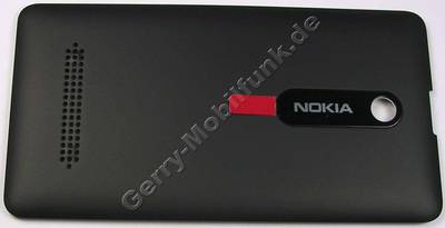 Akkufachdeckel schwarz Nokia Asha 210 original B-Cover black, Batteriefach