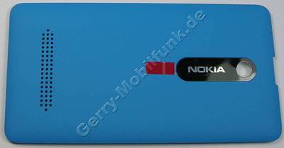 Akkufachdeckel blau Nokia Asha 210 original B-Cover cyan, Batteriefach