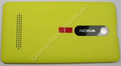Akkufachdeckel gelb Nokia Asha 210 original B-Cover yellow, Batteriefach