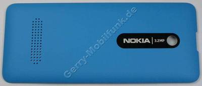 Akkufachdeckel cyan Nokia 301 original B-Cover blau