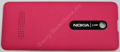 Akkufachdeckel pink Nokia 301 original B-Cover fuchsia