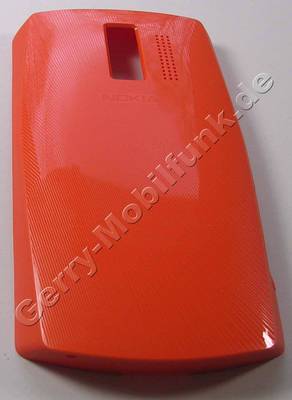 Akkufachdeckel orange Nokia Asha 205 DualSim original Batteriefachdeckel orange