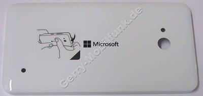 Akkufachdeckel weiss Microsoft Lumia 640 original B-Cover, Batteriefachdeckel white mit Seitentasten