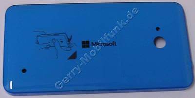 Akkufachdeckel cyan Microsoft Lumia 640 original B-Cover blau, Batteriefachdeckel mit Seitentasten blau
