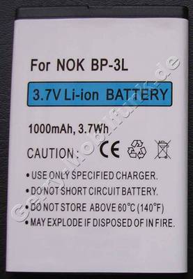 Akku Nokia Asha 303 (entspricht BP-3L) LiIon 1000mAh 3,7Volt 3,7Wh