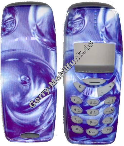 Cover fr Nokia 3310/3330 Luftblase blau (Bubling blue) Zubehroberschale nicht original