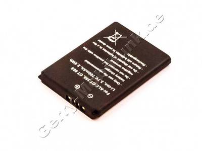 Akku Alcatel OT 356 Li-ion, 3,7V, 700mAh, 2,6Wh