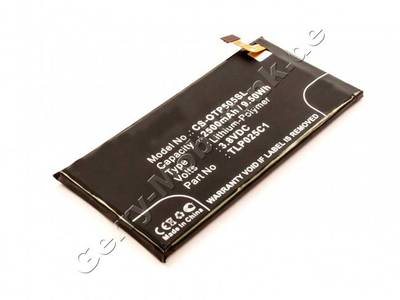 Akku Alcatel One Touch Pop 4 Plus Li-Polymer, 3,8V, 2500mAh 9,5Wh