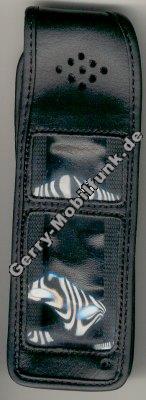 Ledertasche schwarz mit Gürtelclip Sony 2000 Ledertasche schwarz mit Gürtelclip Sony 2000