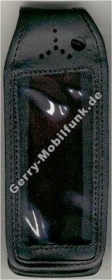 Ledertasche schwarz mit Grtelclip Samsung SGH 600