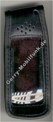 Ledertasche schwarz mit Grtelclip Nokia 8210
